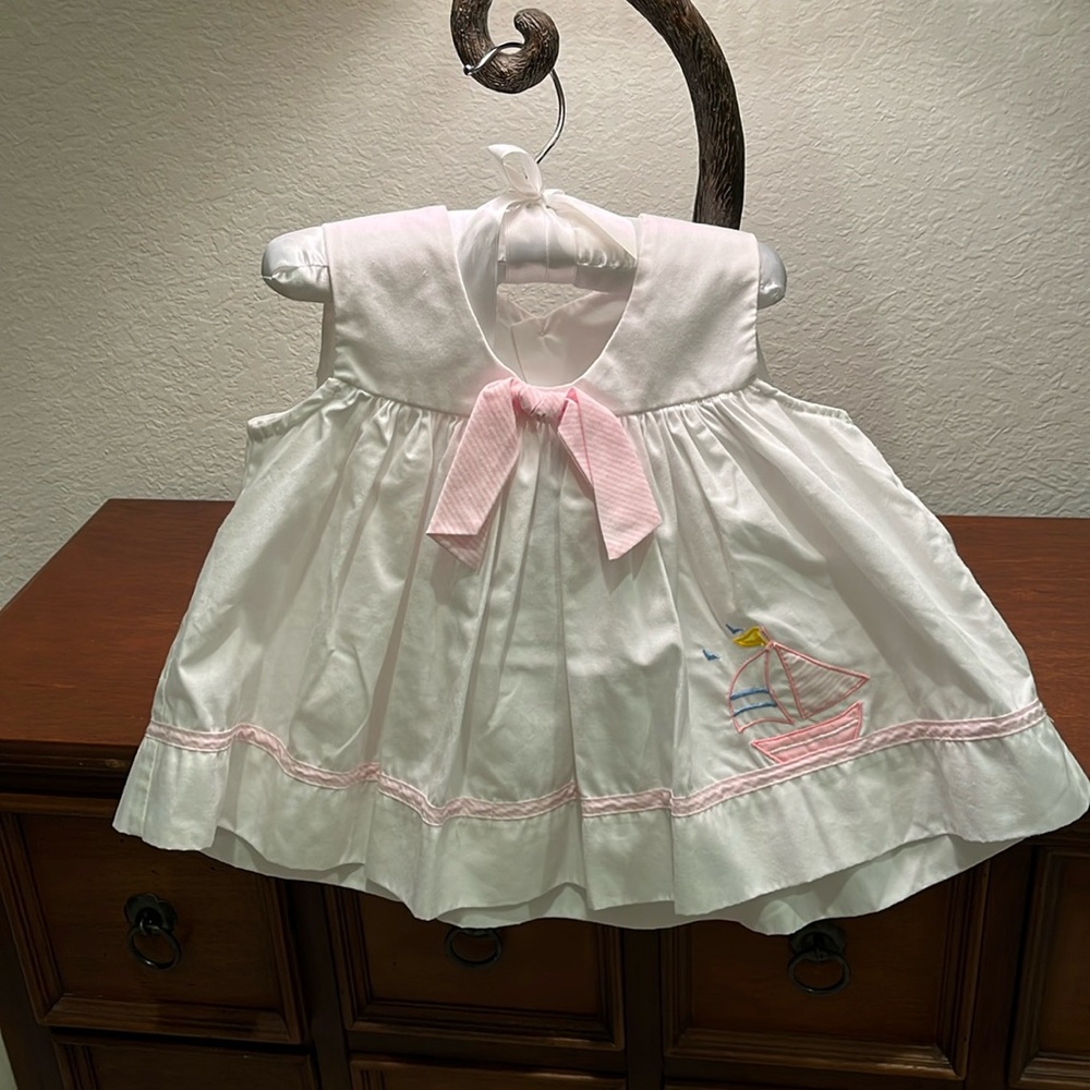 Vintage sailors embroidered top